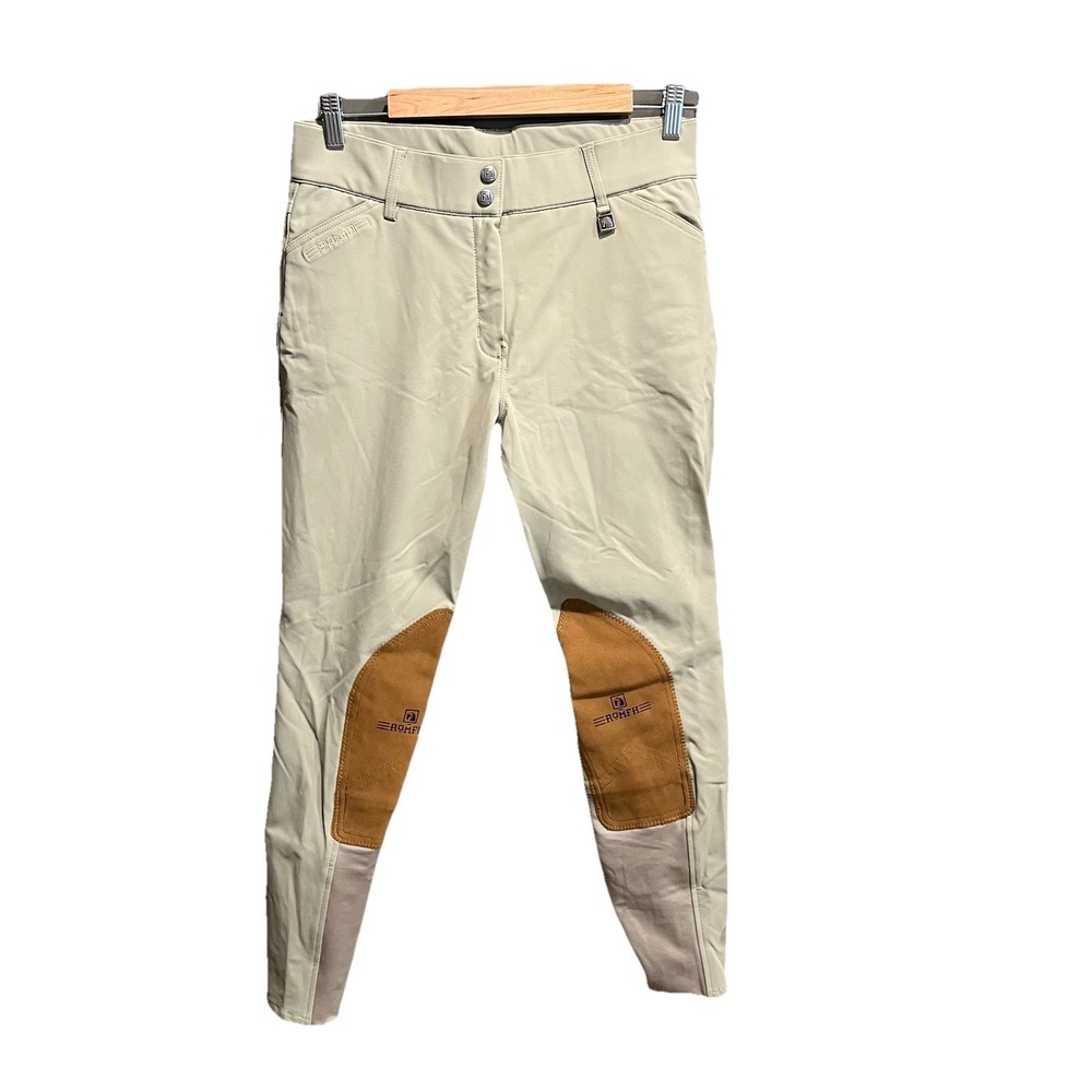 Romfh Light Green Equestrian Women's Activewear‎ Riding Breeches Pants Size 28R